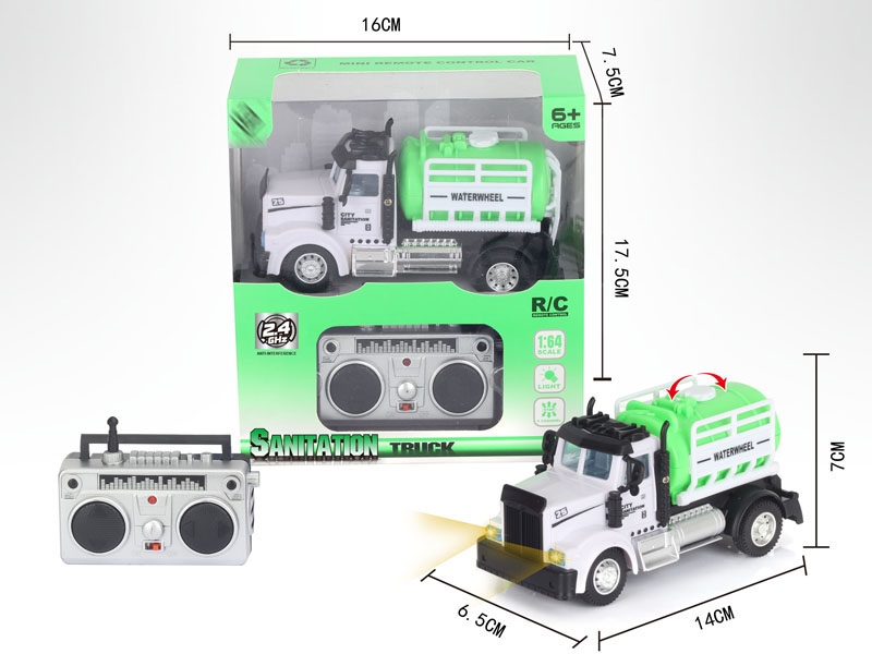 1:64 4 FUNCTION R/C SANITATION CAR,2.4G - HP1148645