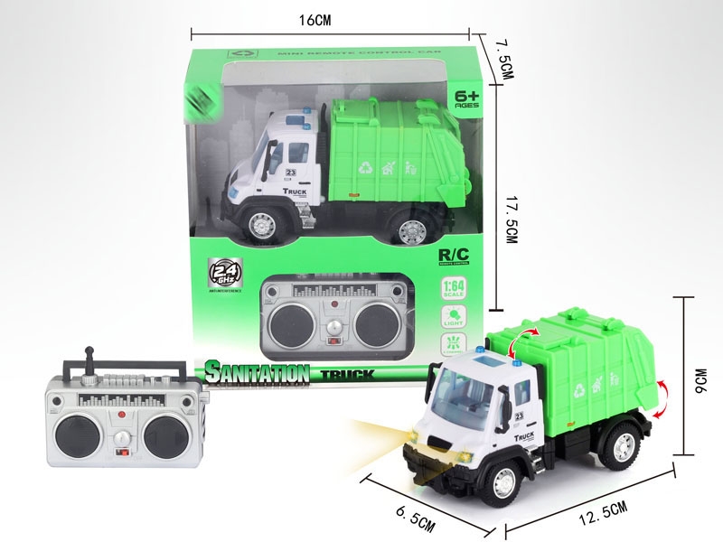 1:64 4 FUNCTION R/C SANITATION CAR,2.4G - HP1148647