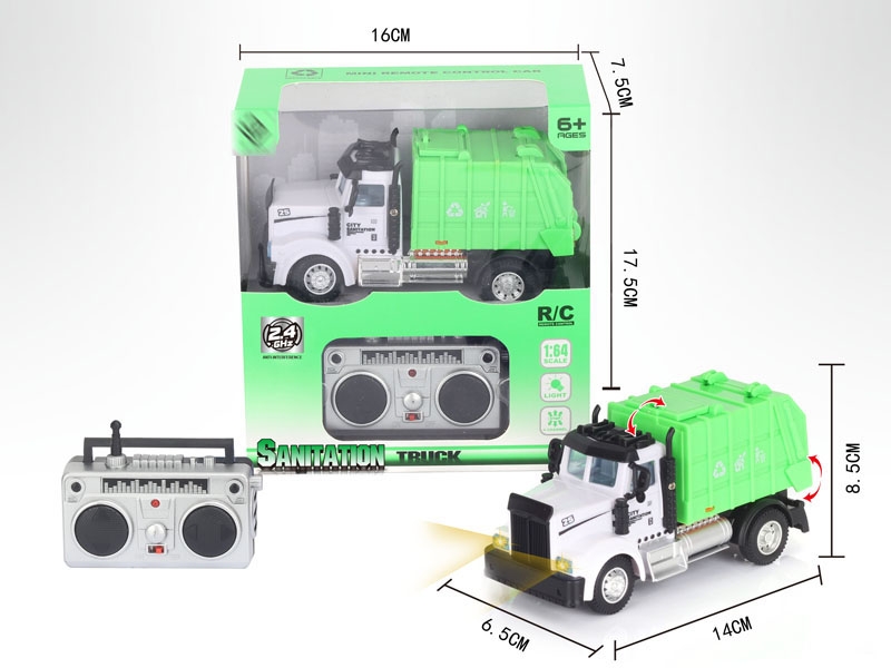 1:64 4 FUNCTION R/C SANITATION CAR,2.4G - HP1148648