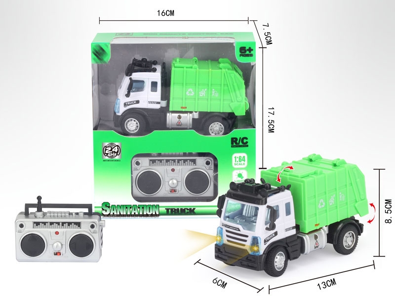 1:64 4 FUNCTION R/C SANITATION CAR,2.4G - HP1148649