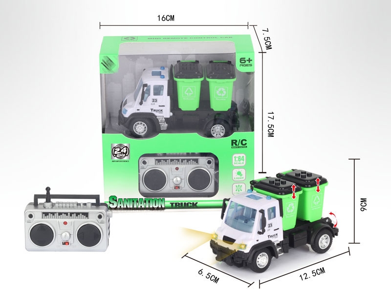 1:64 4 FUNCTION R/C SANITATION CAR,2.4G - HP1148650