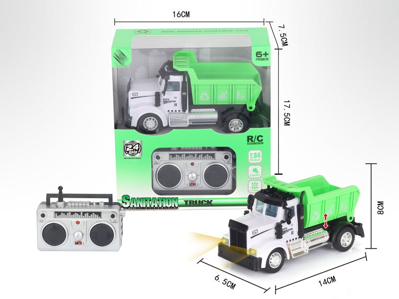1:64 4 FUNCTION R/C SANITATION CAR,2.4G - HP1148654