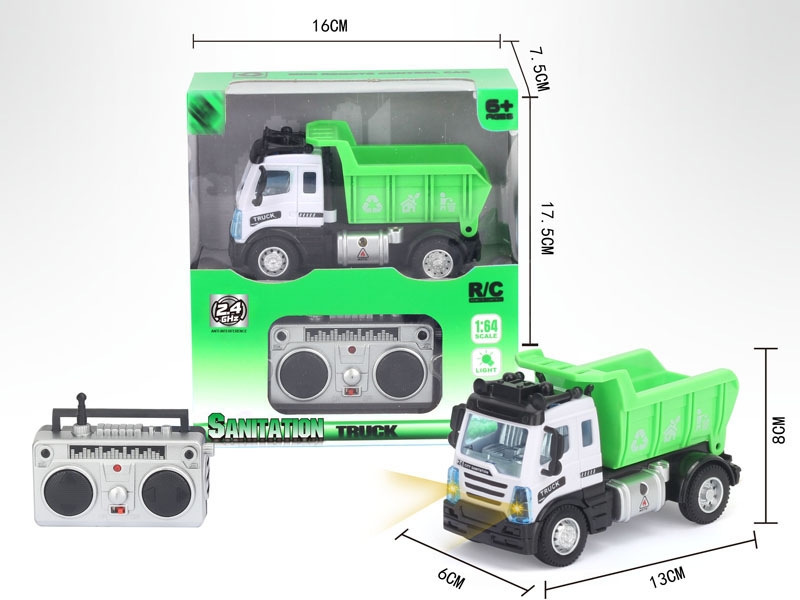 1:64 4 FUNCTION R/C SANITATION CAR,2.4G - HP1148655