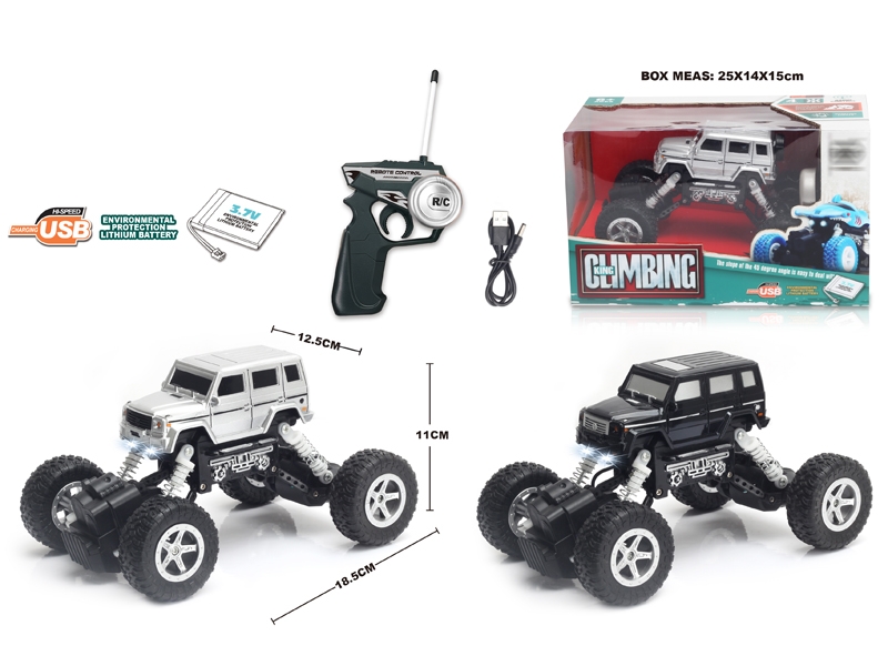 1:22 4 FUNCTION R/C CLIMBLING CAR W/LIGHT,BLACK/GRAY,INCLUDED BATTERY - HP1148659