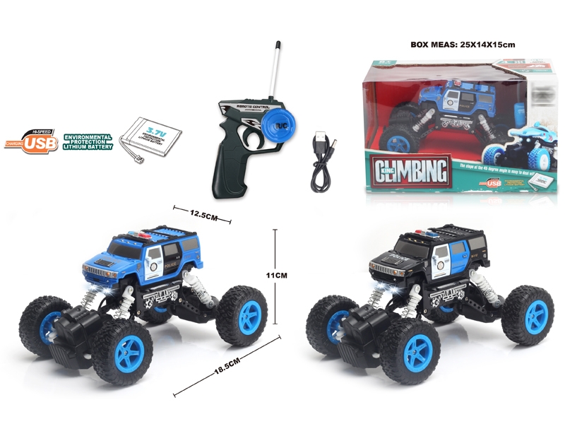 1:22 4 FUNCTION R/C CLIMBLING CAR W/LIGHT,BLUE/BLACK,INCLUDED BATTERY - HP1148662