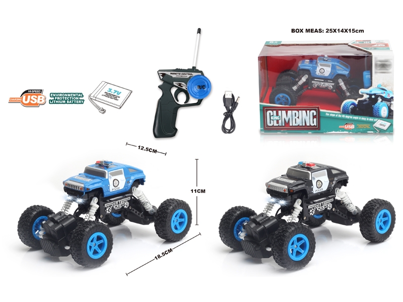 1:22 4 FUNCTION R/C CLIMBLING CAR W/LIGHT,BLUE/BLACK,INCLUDED BATTERY - HP1148667