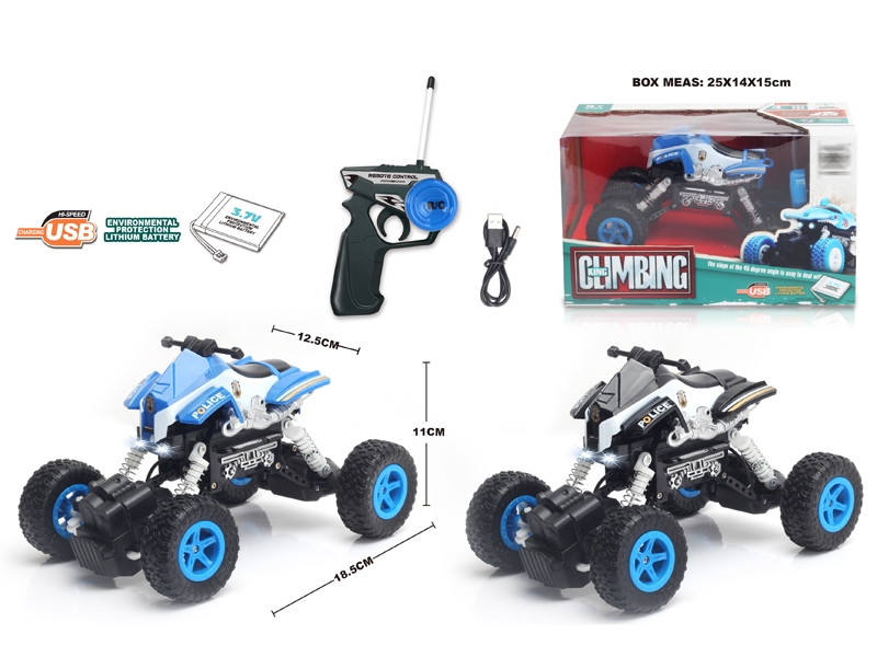 1:22 4 FUNCTION R/C CLIMBLING CAR W/LIGHT,BLUE/BLACK,INCLUDED BATTERY - HP1148668