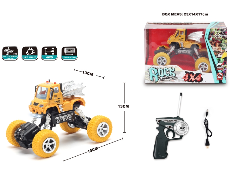 1:22 4 FUNCTION R/C CLIMBLING CAR W/LIGHT,INCLUDED BATTERY - HP1148694