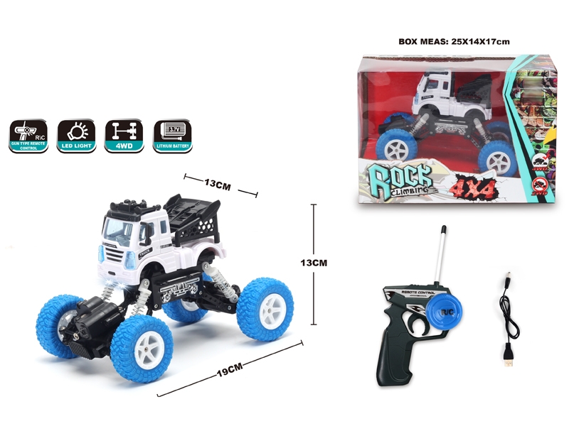 1:22 4 FUNCTION R/C CLIMBLING CAR W/LIGHT,INCLUDED BATTERY - HP1148696