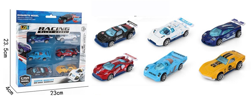 DIE-CAST FREE WAY RACING CAR (6 ASST. IN ONE BOX) - HP1148703
