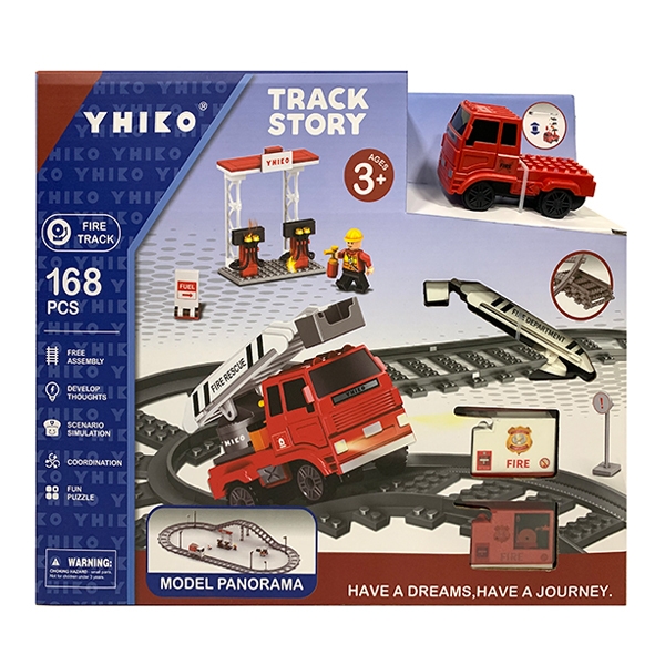 B/O TRACK CAR W/BUILDING BLOCK - HP1148825