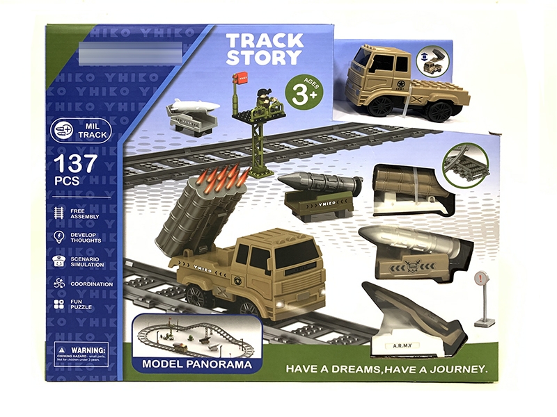 BUILDING BLOCK RAIL CAR + B/O CAR ,137PCS - HP1149174