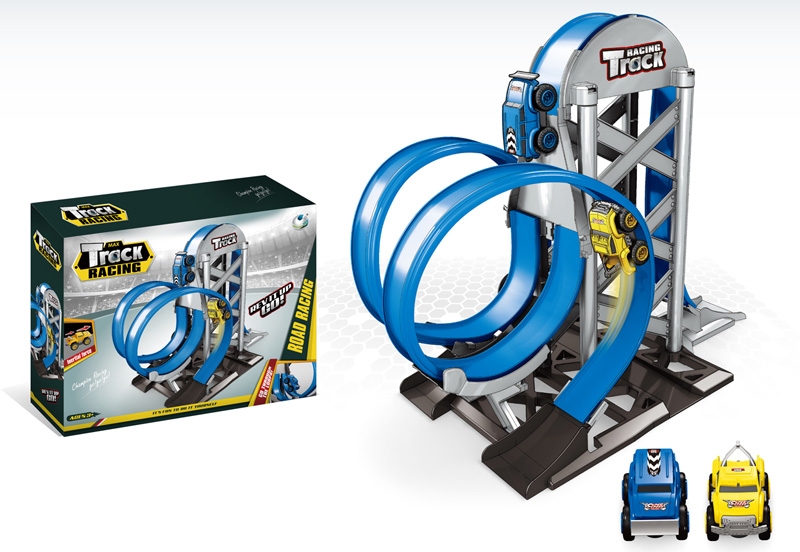 FRICTION CAR (2 PCS) + MAGNETIC TRACK - HP1149194