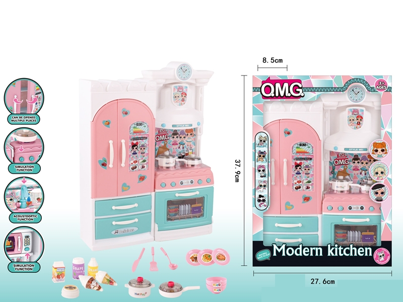KITCHEN SET SERIES WITH LIGHT & MUSIC (3 AA NOT INCLUDED BATTERY) - HP1149319