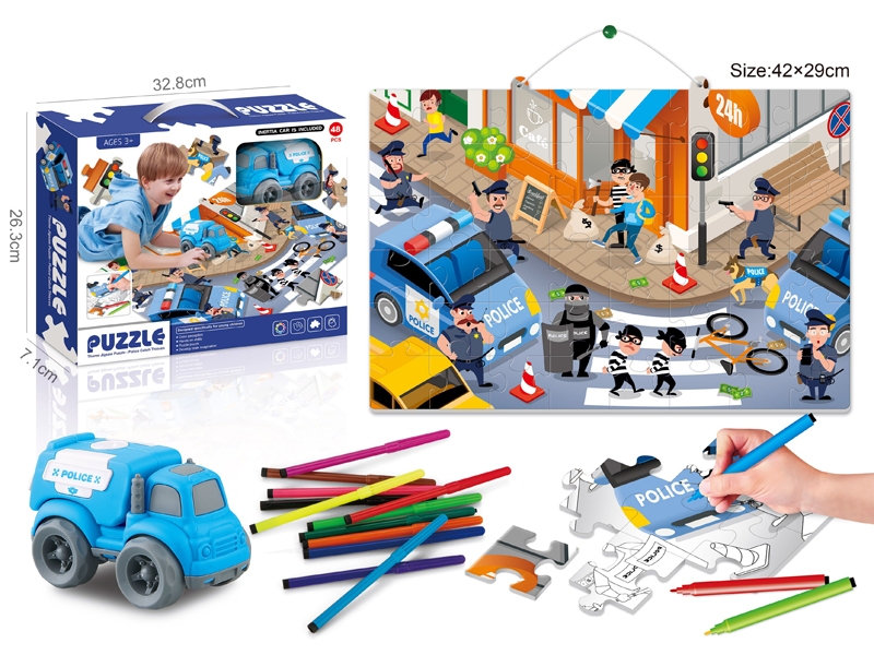 POLICE PUZZLE PAINTING - HP1149367