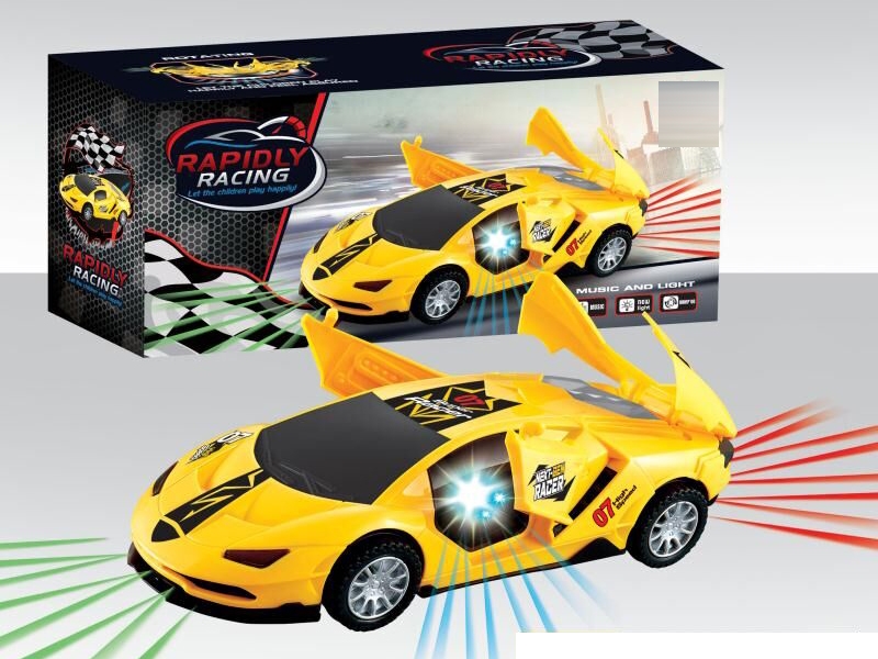 B/O BUMP AND GO CAR W/LIGHTS & MUSIC. OPEN DOORS,360 DEGREE ROTATION - HP1149391