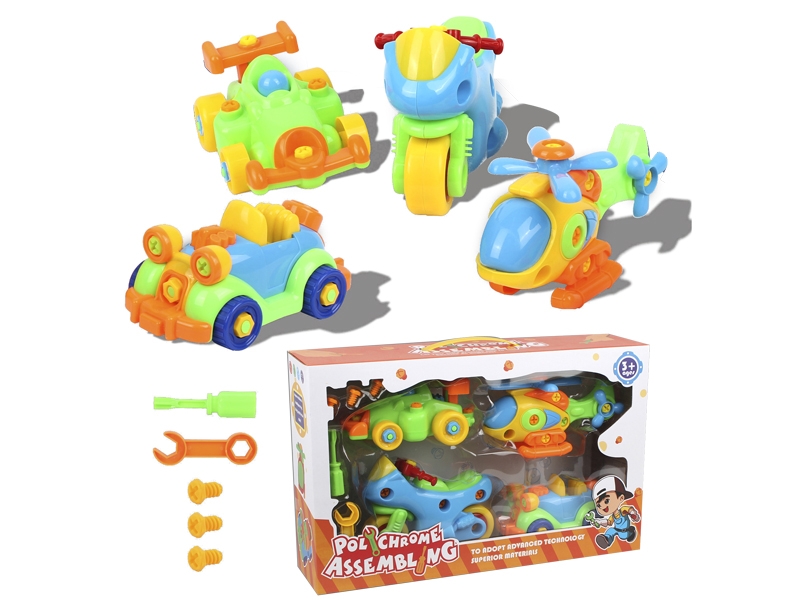 ASSEMBLE CARTOON AIRPLANE 4PCS - HP1149410