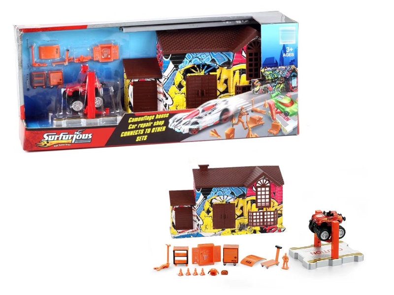 GARAGE W/1PCS FREE WAY CAR - HP1149624