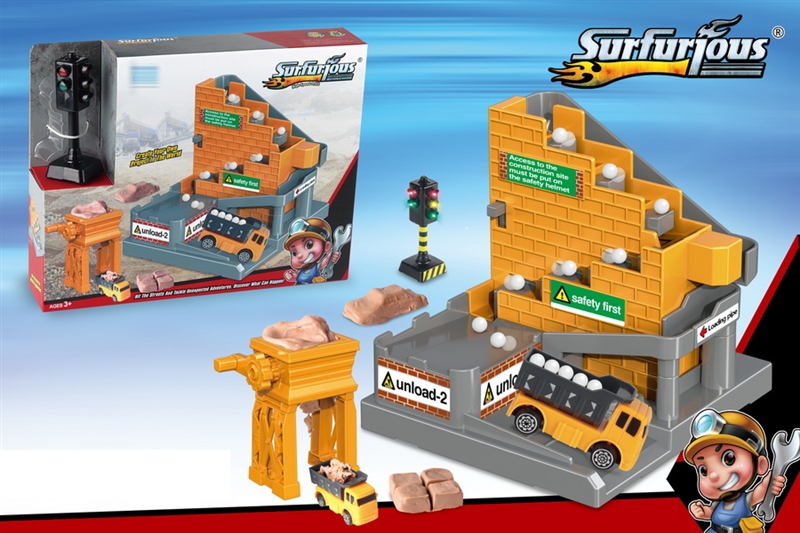 CONSTRUCTION TRANSPORTER SET +PLAY DOUGH W/1PCS FREE WAY CAR - HP1149645