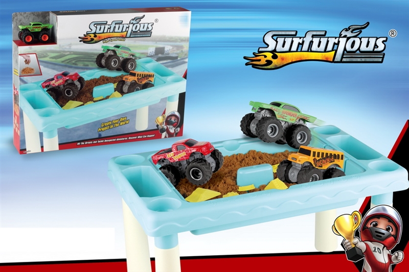 TABLE +SPACE SAND SET W/1PCS FREE WAY  DIE-CAST CAR - HP1149648