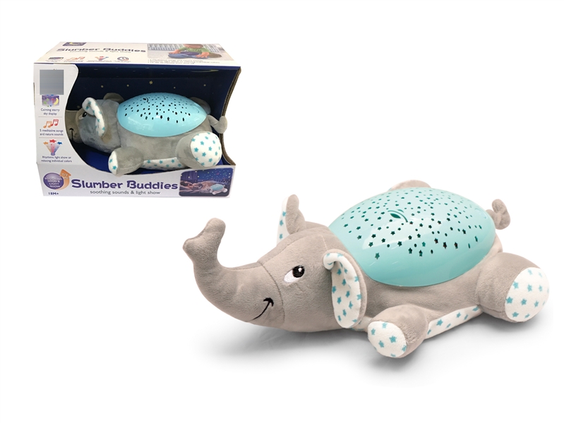 SLUMBER BUDDIES W/LIGHT & MUSIC & PROJECTION(GREY ELEPHANT ) - HP1149688