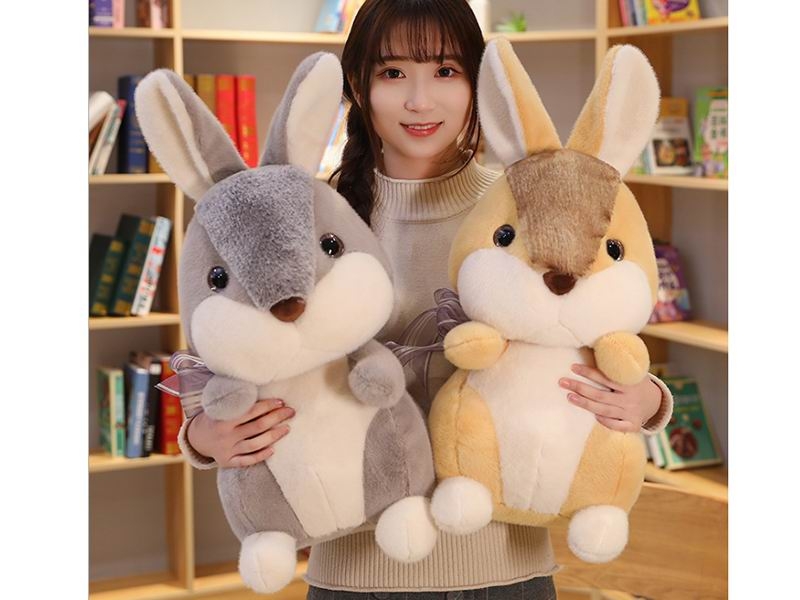 30CM SIMULATED RABBIT 180G (KHAKI, BROWN, GRAY) - HP1149985