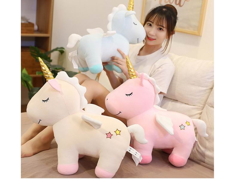 30CM STANDING ANGEL UNICORN 150G (PINK, BLUE, BEIGE, WHITE) - HP1149987