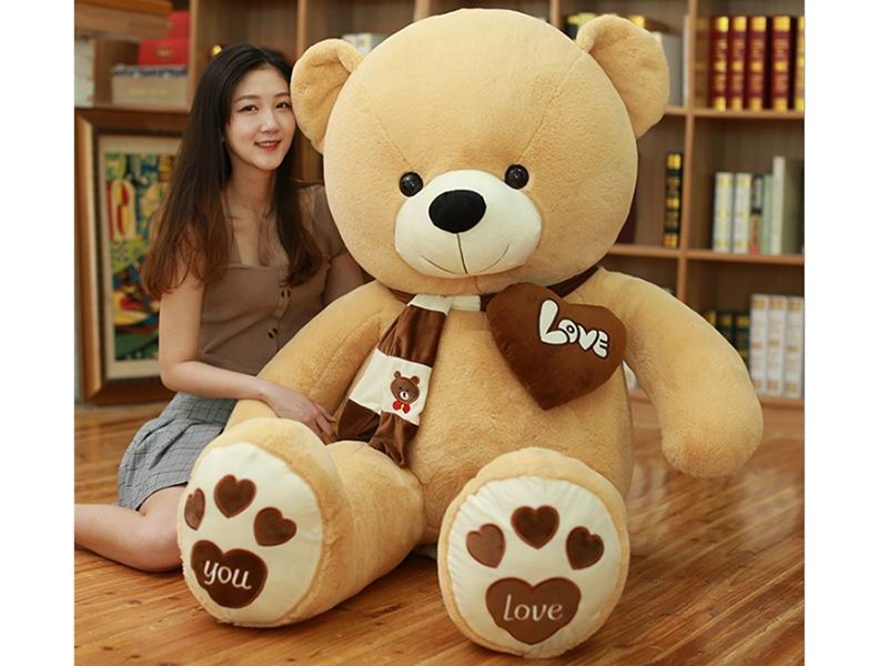 80CM LARGE LOVE HUGGABLE 800G (WHITE/PINK/LIGHT BROWN/DARK BROWN) - HP1150000