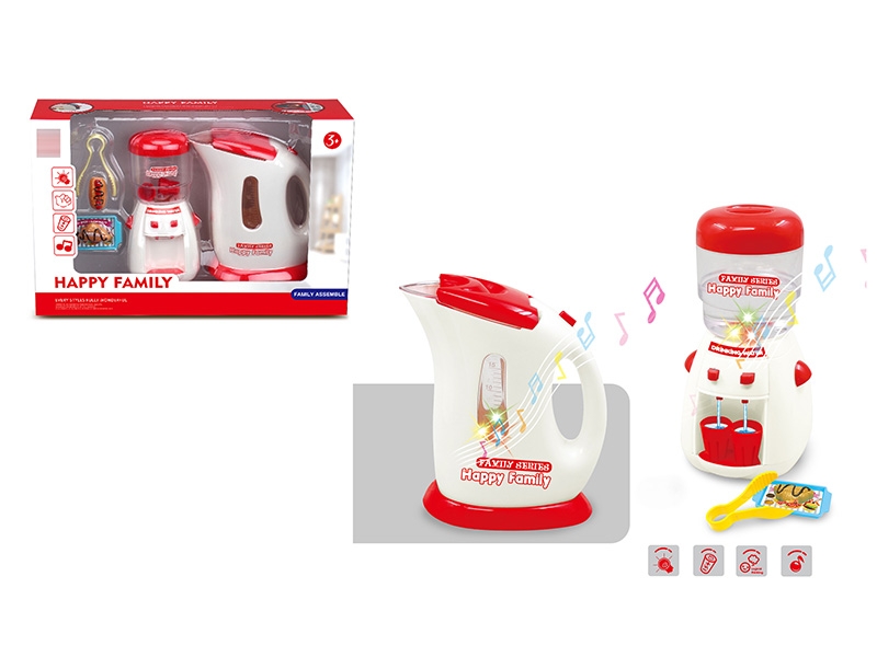 MULTI-FUNCTIONAL WATER DISPENSER, KETTLE COMBINATION (LIGHT, MUSIC, CAN ADD WATER) 4*AA NOT INCLUDED - HP1150194