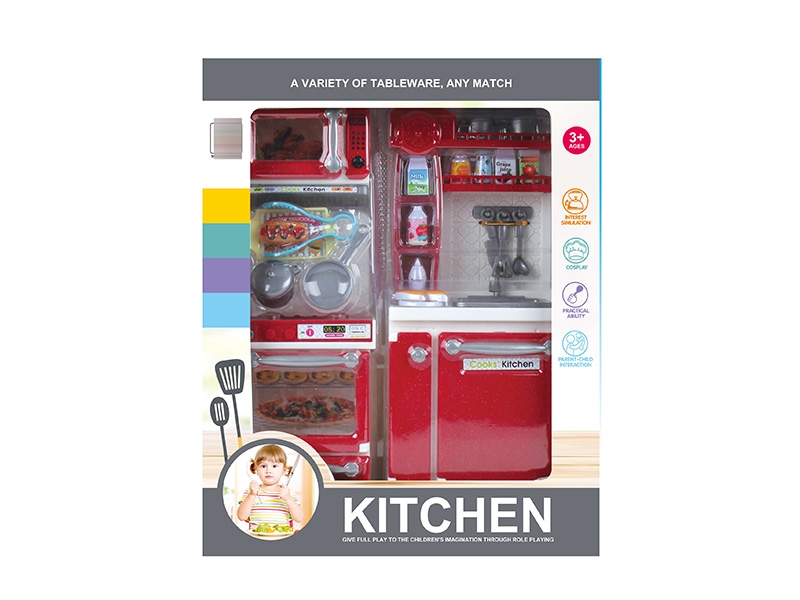 KITCHEN SET W/LIGHT & MUSIC,2*AAA NOT INCLUDED - HP1150215