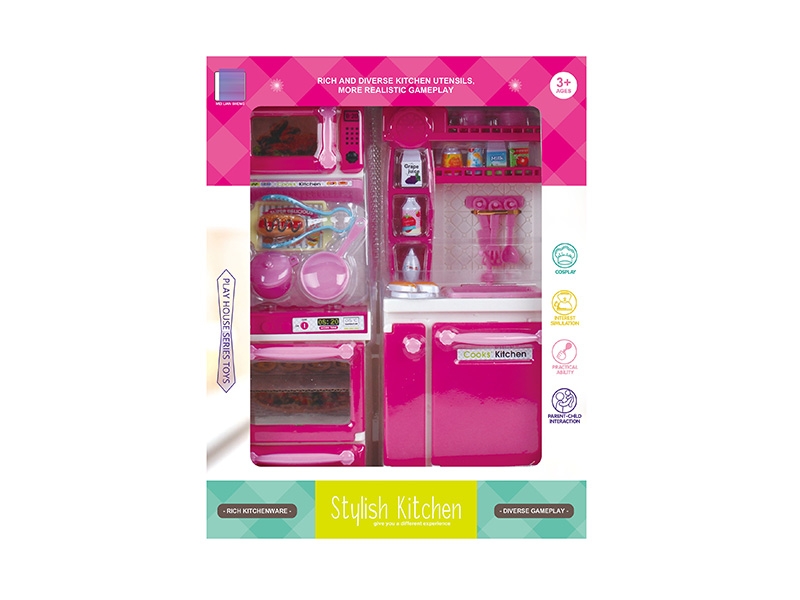 KITCHEN SET W/LIGHT & MUSIC,2*AAA NOT INCLUDED - HP1150229