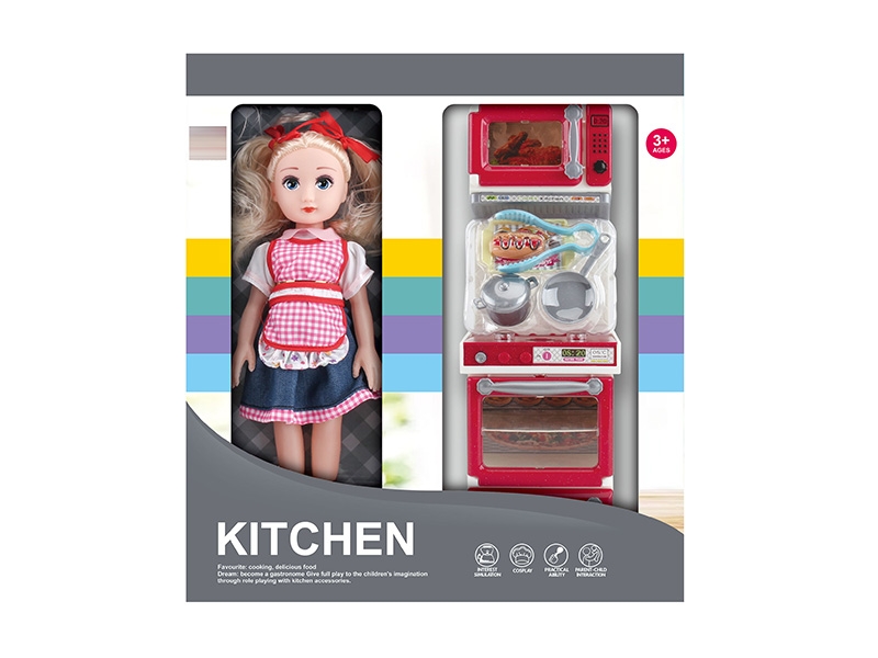 KITCHEN SET W/LIGHT & MUSIC,2*AAA NOT INCLUDED - HP1150235
