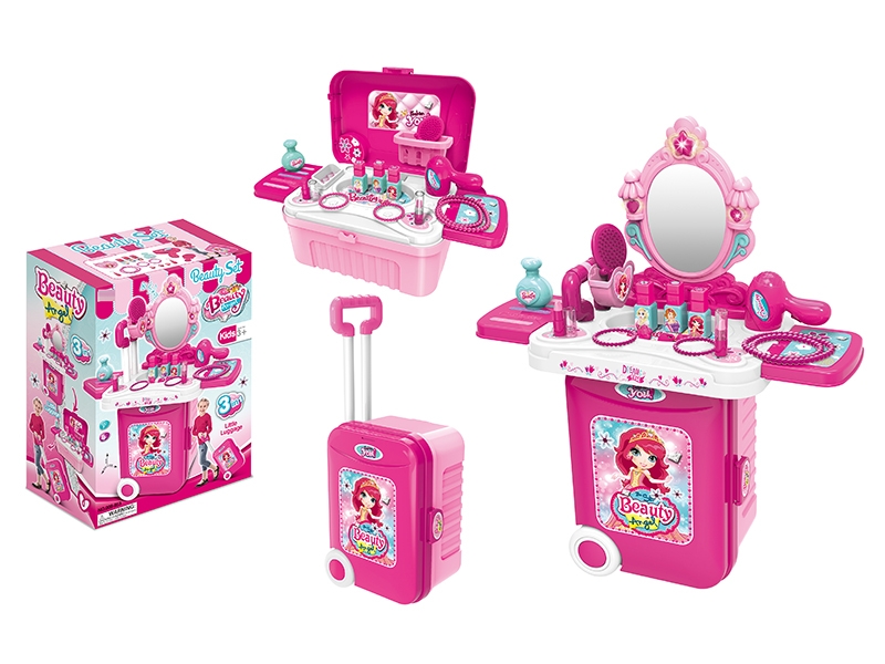 3IN1 MAKE UP TOYS SUITCASE SET W/LIGHT & MUSIC - HP1150252
