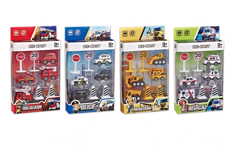 DIE CAST CAR PLAY SET 4 ASST. - HP1150382