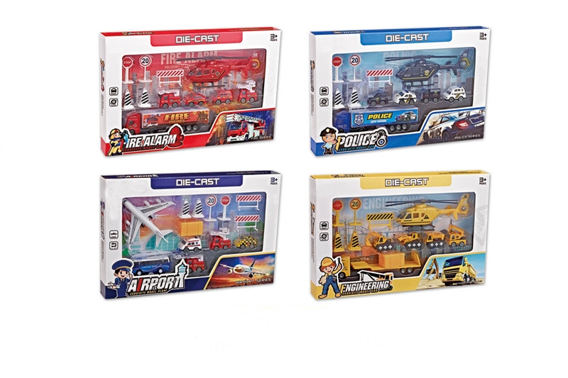 DIE CAST CAR PLAY SET 4 ASST. - HP1150383