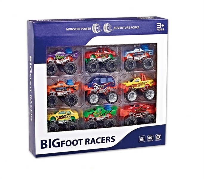 9 PCS FREE WHEEL DIE CAST CAR - HP1150385