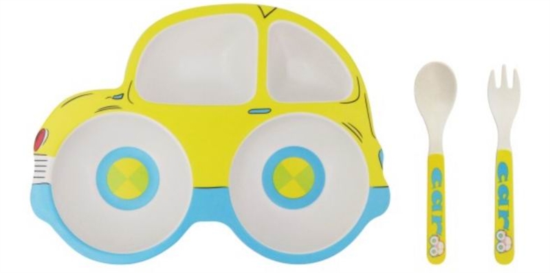 3PCS BAMBOO FIBER KIDS FEEDING SET - HP1150540