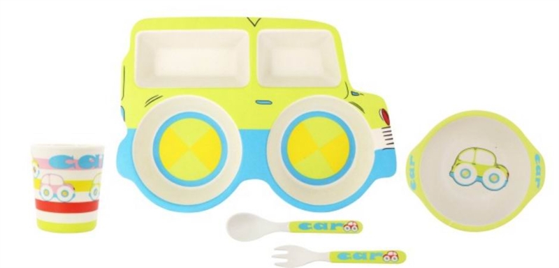 5PCS BAMBOO FIBER KIDS FEEDING SET - HP1150542