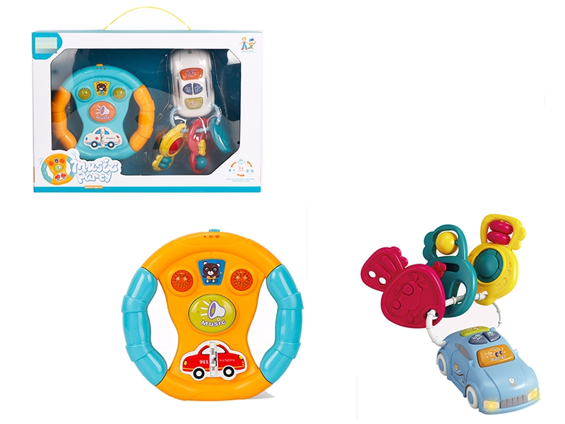 STEERING WHEEL AND CAR  W/LIGHT & MUSIC NOT INCLUDE BATTERY - HP1150549