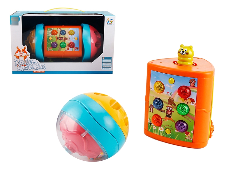 FUNNY ROLLER MUSIC BOX (3 IN 1 CRAWLING)NOT INCLUDE BATTERY - HP1150551