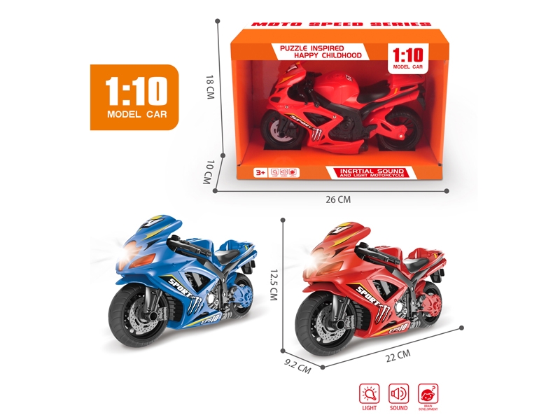 FRICTION MOTORCYCLE W/LIGHT & SOUND - HP1150624