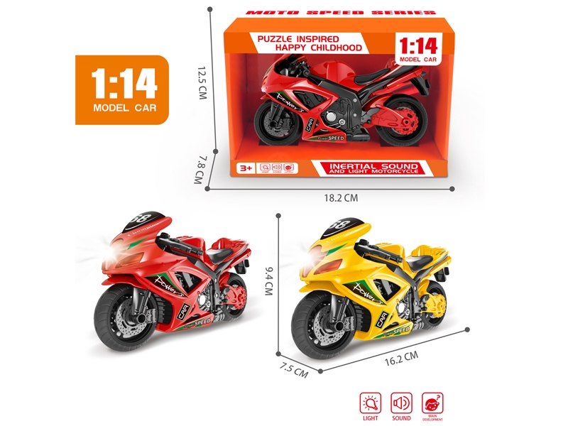 FRICTION MOTORCYCLE W/LIGHT & SOUND - HP1150625