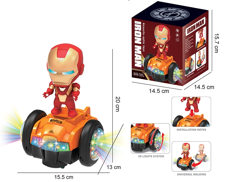 B/O BUMP AND GO CAR  W/LIGHT & MUSIC(IRON MAN) - HP1150844