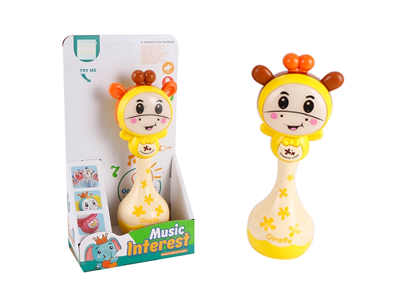 GIRAFFE SHAKE STICK W/MUSIC & MUSIC INCLUDE BATTERY(3AG13) - HP1150904