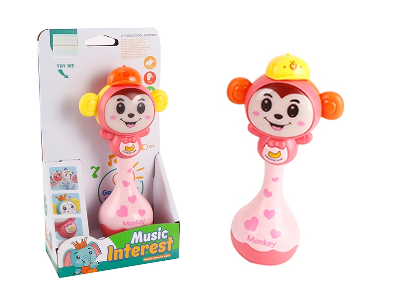 MONKEY SHAKE STICK W/MUSIC & MUSIC INCLUDE BATTERY(3AG13) - HP1150906