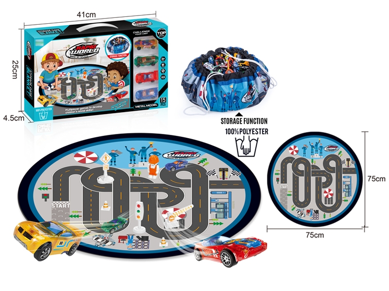 CARPET W/STORAGE BAG & FREE WAY DIE CAST CAR 4PCS - HP1151096