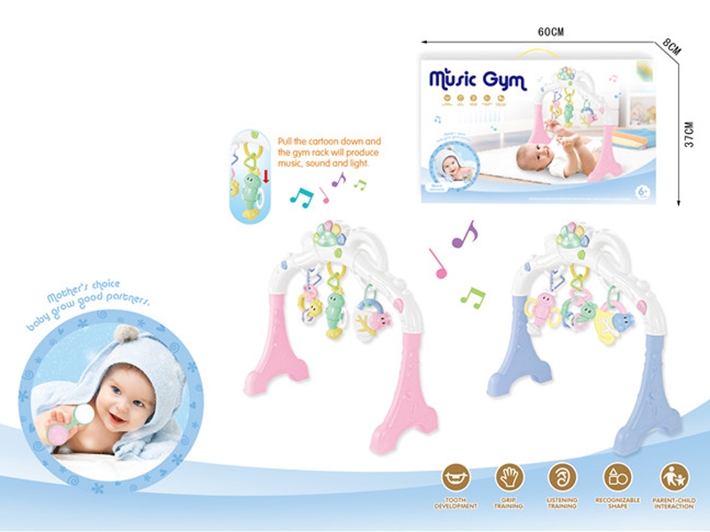 INFANT FITNESS FRAME W/LIGHT & MUSIC,PINK/BLUE - HP1151135