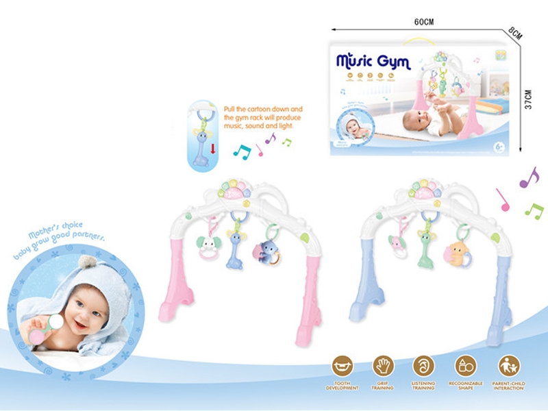 INFANT FITNESS FRAME W/LIGHT & MUSIC,PINK/BLUE - HP1151136