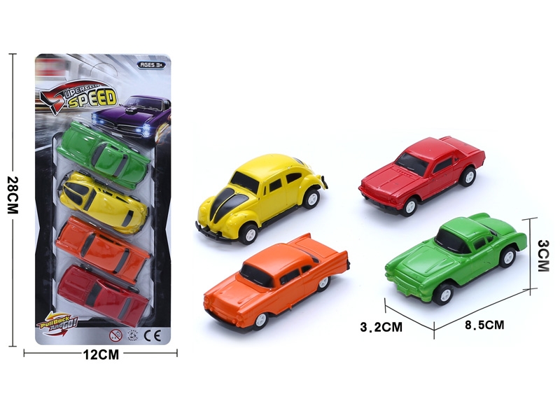 PULL BACK CAR 4PCS - HP1151378