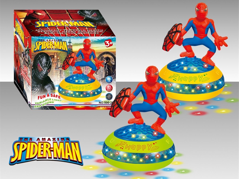 B/O BUMP & GO SPIDER MAN W/ LIGHT & MUSIC,YELLOW/GREEN - HP1151501